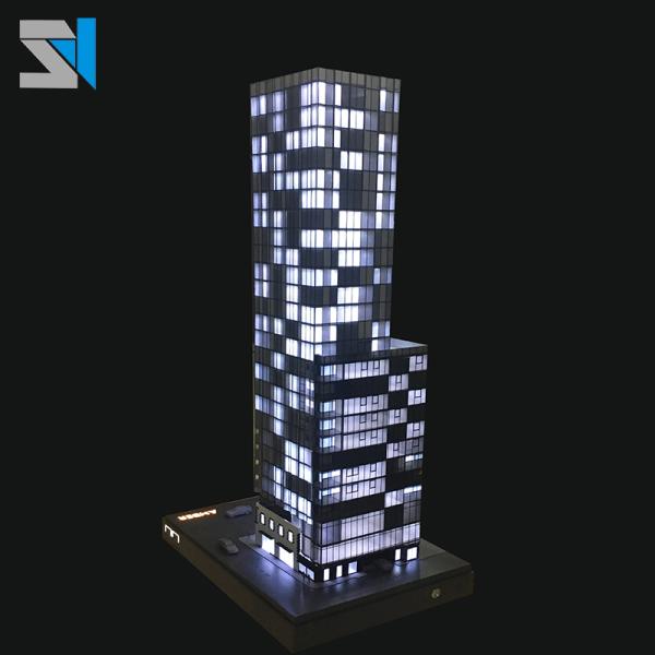 1/150 scale high quality building scale model making with 50% internal lighting