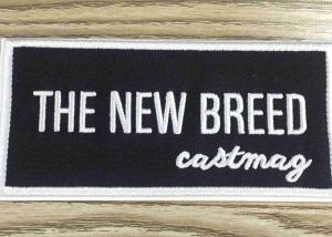 Quality Stick - On Custom Embroidered Patches And Badges Self Adhesive Label For Bag / Shoes for sale