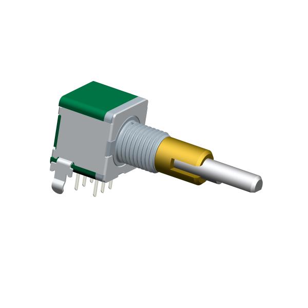 Rotary encoder EC11 double metal shaft 15 pulse incremental rotary encoder for car audio digital