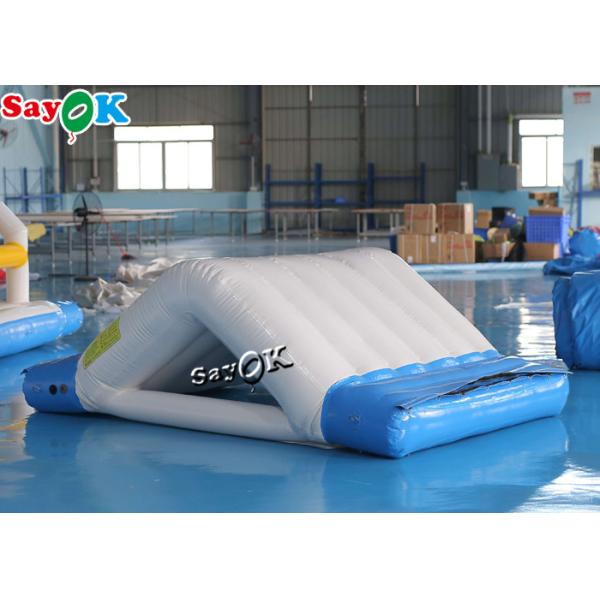 Water Iceberg Inflatable 3x2x1mH White Inflatable Water Toys Game Double Water Slide