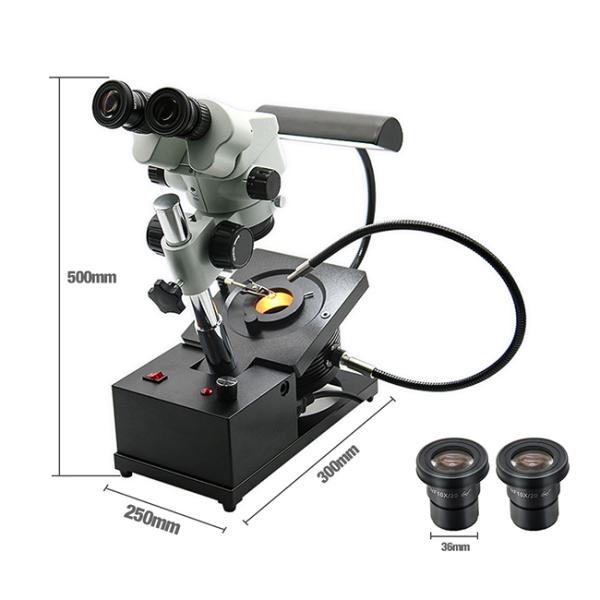 F15 Binocular lens Jewelry Gem Microscope with Continuous Variable Magnification R1S-15