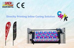 China CMYK Digital Fabric Plotter / Table Cover Textile Printing System With High Resolution on sale