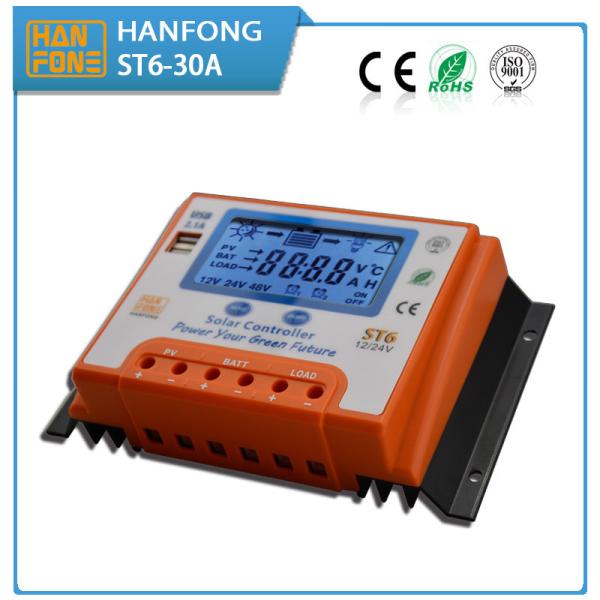 12V 24V 30A PWM Solar Charge Controller as MPPT Controller with LCD 100w PV