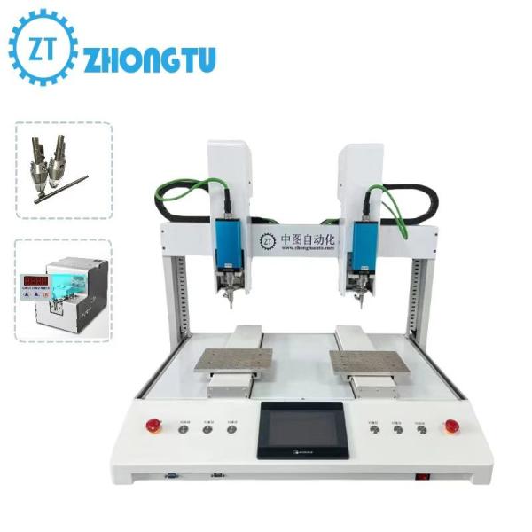 Buy Customized Double heads Double Stations with Multi-Axis Fully Automatic Screw Locking Machine at wholesale prices