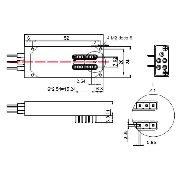 DC 5V PON Network 1620nm 1x16 MEMS Optical Switch