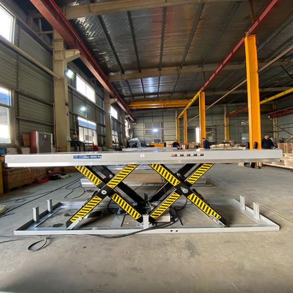 Transverse Double Scissor Lift Tables 2 Ton Max Height 39.37in Large Platform 2.5mx0.82m