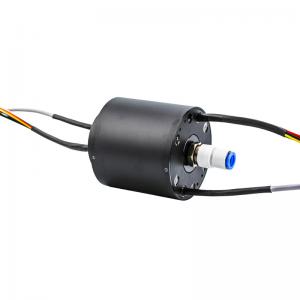 China Multi-Circuit Slip Ring Transmitting Electricity 100M Ethernet Signal and Gas on sale