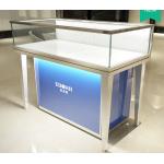 China Aluminum Alloy Frame Mobile Jewelry Store Showcases Lighted Jewelry Display Case for sale