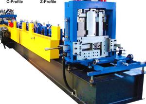 Quality Quick Changeable C Z Purlin Roll Forming Machine / Metal Roll Forming Equipment for sale