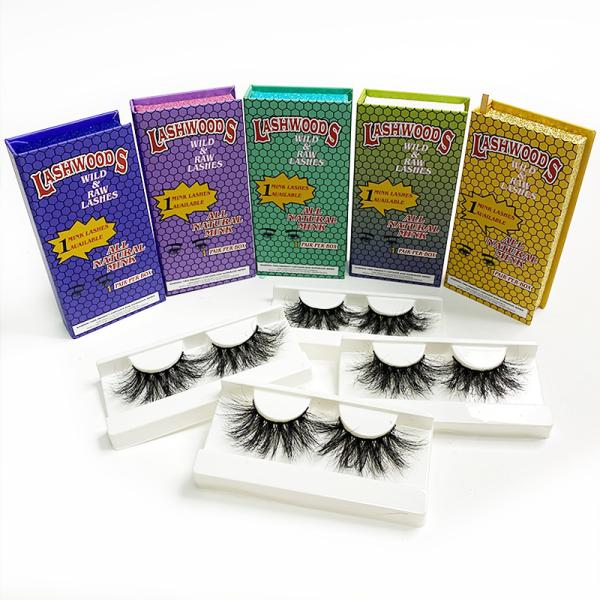 Lightweight 3D Short Natural Mink Lashes With Private Label Packaging
