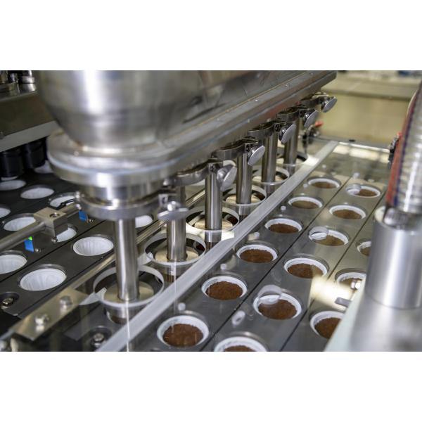 Six Lanes Empty Kcup Coffee Capsule Filling Sealing Machine