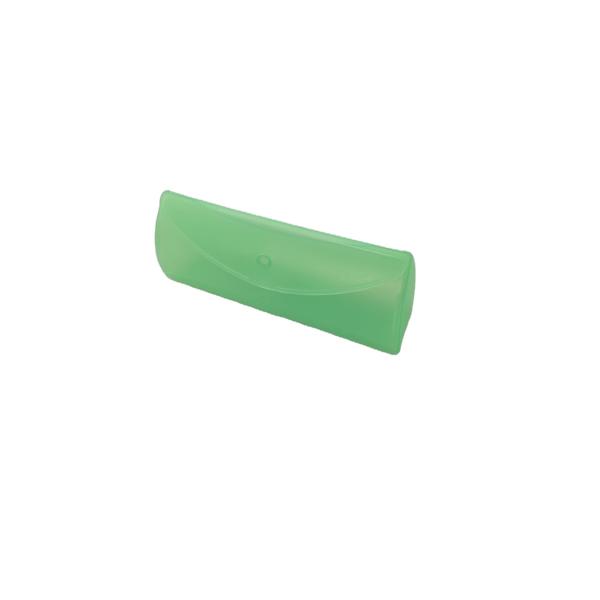 Customizable Green Plastic Eyeglass Case Scratch Resistant Irregular