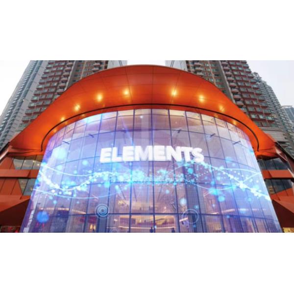 Transparent Led Screen Outdoor Fixed LED Screen Definition Transparent Display 100000 Hours Lifetime With 14 Gray Scale