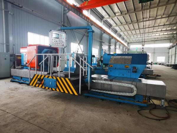 Buy Cathode Roller Turning Heavy Horizontal CNC Lathe Machine With 2 Cutting Tool Turrets at wholesale prices