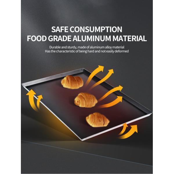 High Strength Rectangular Baking Pan With Cornered Edge Perfect Bakes Bakery Bakeware Tray