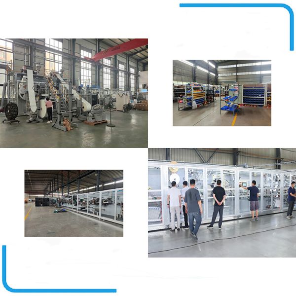 Professional Design 1200pcs/min Sanitary Pad Production Line with Raw Material Export