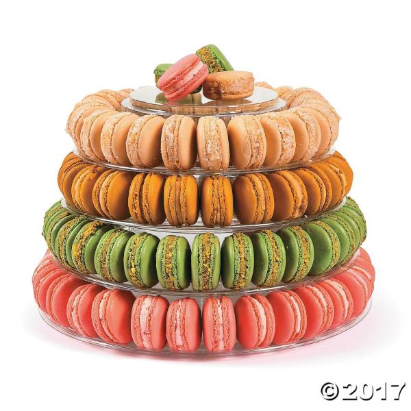 Custom Macaron Clear Acrylic Macaron Transparent Packaging Display Clear Transparent Recyclable Plastic Macaron Chocolate Tray