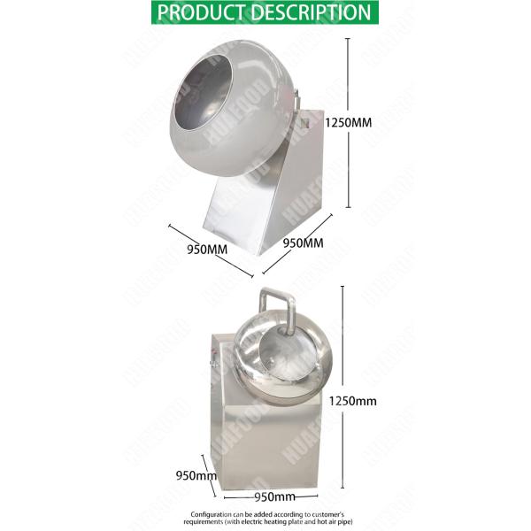 Mini flavor coating machine sugar pill processing almond sugar coating machine