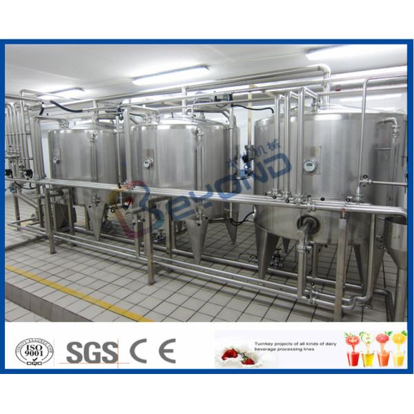 Full Auto UHT Milk Processing Line , Dairy Milk Processing Plant Milk Production