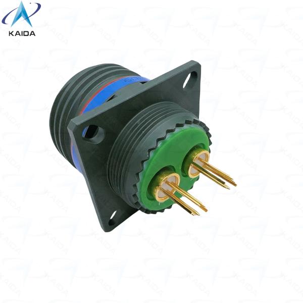 Olive Green Cadmium Quadrax PCB Receptacle Contacts 8D0C17W82PN Custom Quadrax