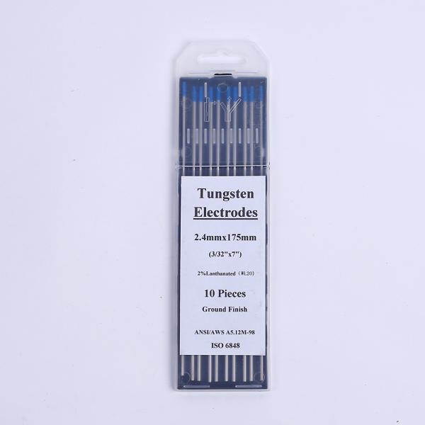Bar Customized Support 10-Pack Blue TIG Welding Tungsten Electrodes 2% Lanthanated WL20