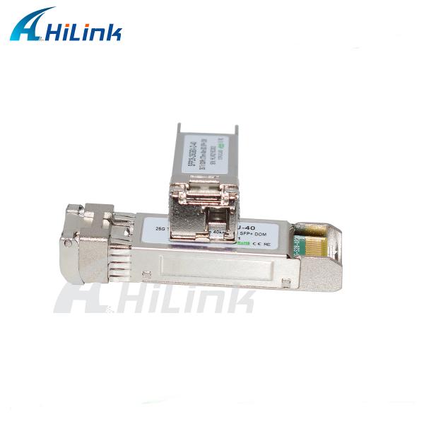 25Gb/s 40Km SFP28 BIDI Transceivers LC Single Connector Hot Pluggable Fully RoHS Compliant