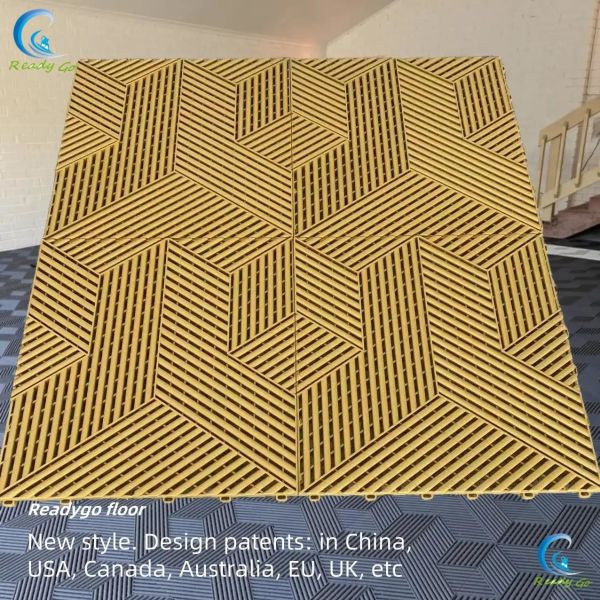 400 * 400 * 18mm Garage Floor Tile Suitable For Workshops High Impact Resistance