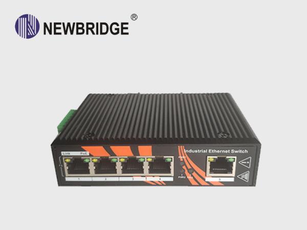 Buy Din Rail Power Over Ethernet Switch 5*10/100 Base -T LED Indicators For Monitoring at wholesale prices