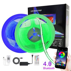 Smart Rgb Music Reactive Led Strip Bluetooth APP Music Sync Controller Cob Rgb Light