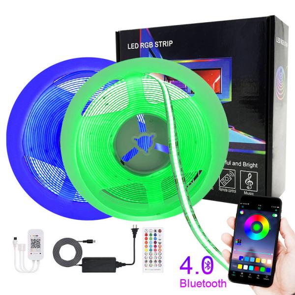 Buy Smart Rgb Music Reactive Led Strip Bluetooth APP Music Sync Controller Cob Rgb Light at wholesale prices