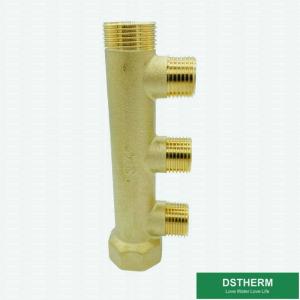 Quality Three Ways Brass Water Manifolds For Pex Pipe With Slide Fittings for sale