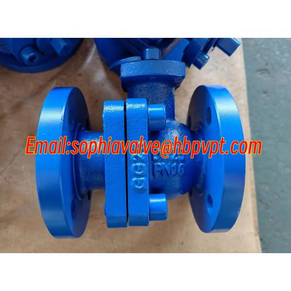 GG25 PN16 2-PC cast iron flanged ball valve