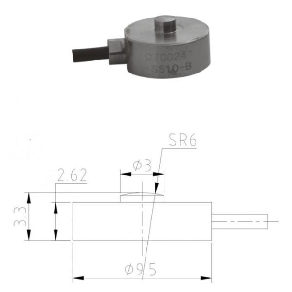 HZFS-031 500lbs Mini Stainless Steel disk Weighing Load Cell Weight Force Sensor IP67 With 4 Inner Threads 5VDC