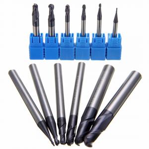 Quality AlTiN Coating Ball Nose Long End Mill Hardness 50 55 60 65 AOL 150 mm for sale