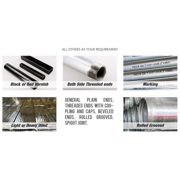 Hot Dip GI Construction Scaffolding Round Welded Pre Galvanized Steel Pipe