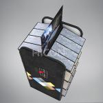 Custom Movable Double Sided Tile Display Racks 4-tier Tile Stand Display Free