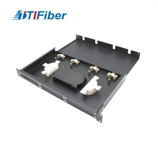 Buy Fixed Type SC 24 Core Distribution Frame Box Patch Panel For Rack Mounting at wholesale prices
