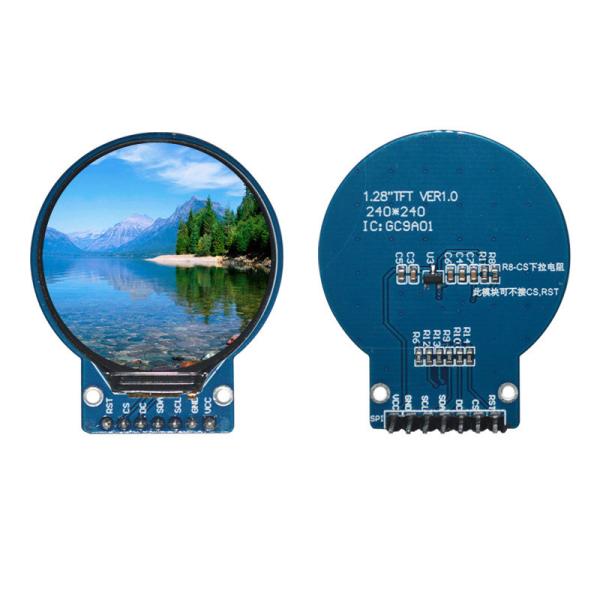 TFT round display module 1.28 inch ,240X240 , SPI ,view angle is all ,driving IC GC9D01