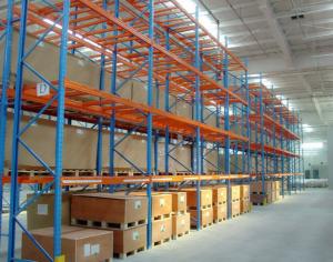 China Warehouse Storage Heavy Duty Pallet Racking Every Layer Equipped with Pallet Support Bars on sale