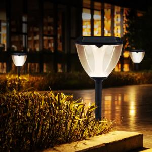 China Waterproof IP65 aluminum material Solar Outdoor Garden Courtyard Stigma Light Solar Powered Lamp for Landscape on sale