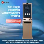 27 Inch Windows Infrared Touch Screen Kiosk Self Service Check In And Check Out