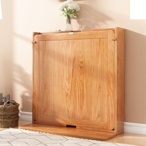 Rectangle Folding Extendable Dining Table Set Burlywood Simple Modern Furniture