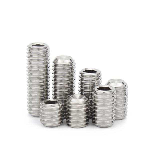 Metric Measurement System SS304 Headless Hexagon Socket Set Screws Passivated Finish