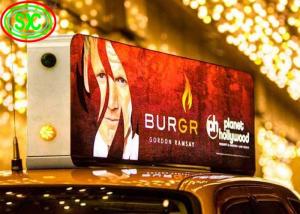 China HD Video IP65 waterproof car roof led sign display , led sign double sided on sale