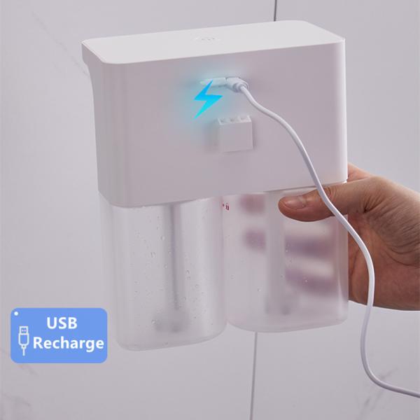 Wall Mounted Sensor Bottle Liquid Soap Dispenser For Hotel 600ML CE ROHS