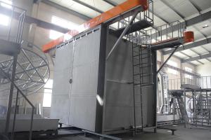 China A fully automatic rotational molding machine controlled by PLC  A roller molding machine used for producing water tanks on sale