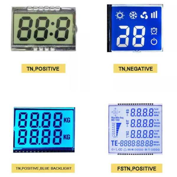 Customize COB COG 7 Segment Size Monochrome LCD Screen Display Module