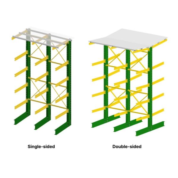 Multi Tier Structure Warehouse Cantilever Racking Boltless Assembly Custom Capacity