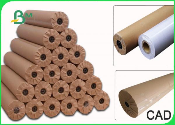 Buy 24''  36 " × 50m Plain CAD Drawing Paper Roll For Apparel Factory 80GSM at wholesale prices