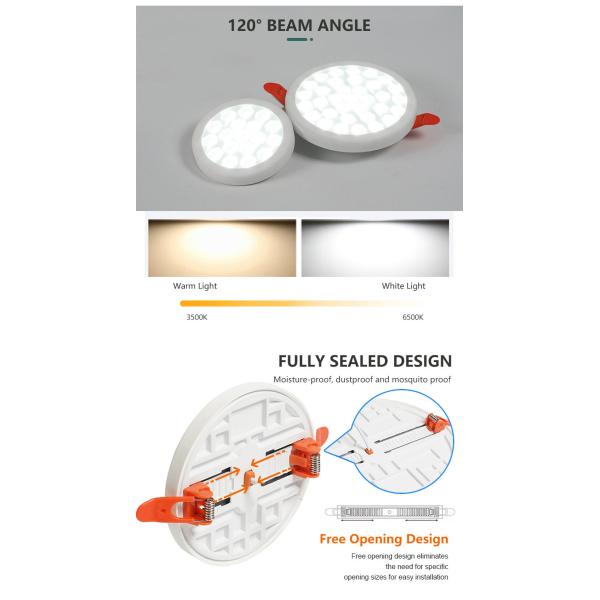 Ceiling Lighting Slim Panel Lamp 9w 18w 24w 36w Embedded Mounted SMD Led Panel Light